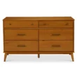 Luna bedroom set brown mahogany dresser