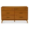 Luna bedroom set brown mahogany dresser