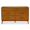 Luna bedroom set brown mahogany dresser