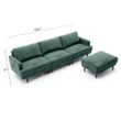 Macon Sectional Sofa Green 2