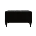 Obsidian Velvet Bed Bench Set (black) (3)