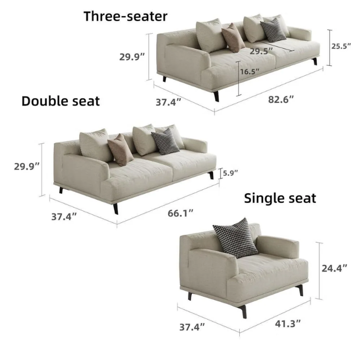 Wrekin Upholstered Sofa Dimesnions