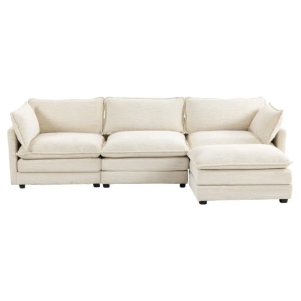 Tranquil Sectional Sofa Front Tranquil sectional sofa front view without background