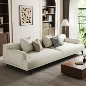 Wrekin Upholstered Sofa front view with background