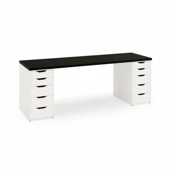 2 left angled view of alex table with black top
