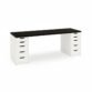left angled view of alex table with black top