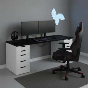 alex desk in a gaming room with matching chair