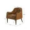 Aurum Chair Brown dimensions