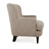 Side image of Cloudhaven Boucle Chair with Ottoman