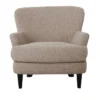 Front image of Cloudhaven Boucle Chair with Ottoman