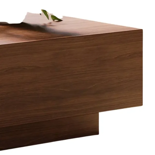 Vista Veneer Coffee Table (4) Zoomed Corner image of Vista Veneer Coffee Table