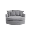 Celeste Single Seat Sofa Chair Round Barrel Front View