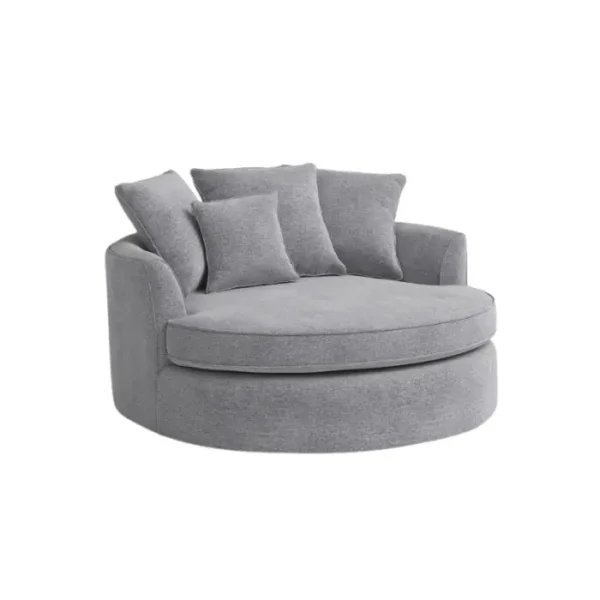 Celeste Single Seat Barrel Chair 4 Celeste Single Seat Sofa Chair Round Barrel right side view