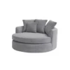 Celeste Single Seat Sofa Chair Round Barrel left side view