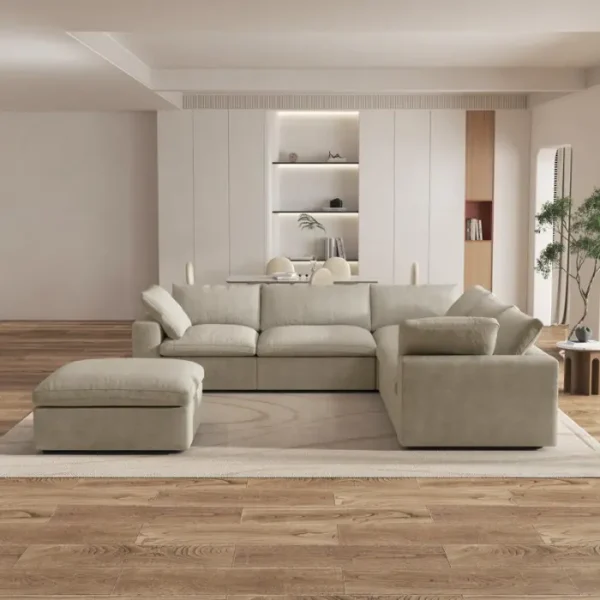 Valiant Corner Sectional Sofa (Khaki) 2 Valiant Corner Sectional Sofa khaki color