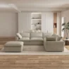 Valiant Corner Sectional Sofa khaki color