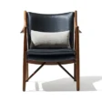 Incurve Leatherite Chair Black
