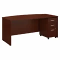 Executive Bow Desk — modern executive desk with curved design for office spaces