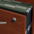 Executive Bow Desk with smooth sliding drawers for organized workspace storage