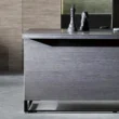 Obsidian Executive Desk front Angle, made withPremium engineered wood with fine finish