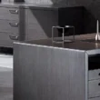 Obsidian Executive Desk Side Angle, made withPremium engineered wood with fine finish