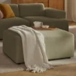Olive Grove Footstool Green Details