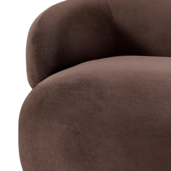 Serena Lounge Chair Dark Brown Details 6 Serena Lounge Chair Dark Brown Details