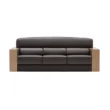Velora Classic Sofa 3 seater With Premium Lether and wooden armrest