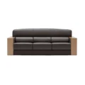 Velora Classic Sofa 3 seater With Premium Lether and wooden armrest
