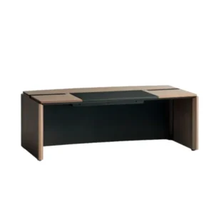 angled view of executive desk