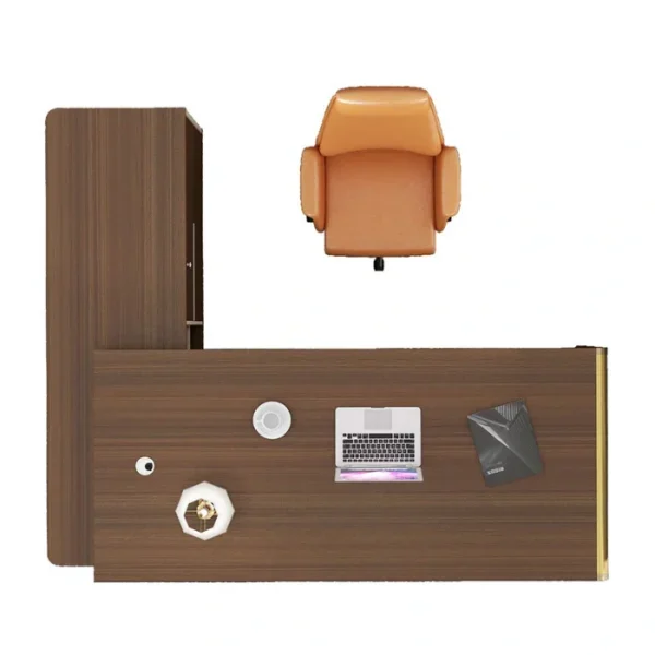 ANDERS-Executive-Desk-Right-return-8-600x600 Top view of ANDERS Executive Desk layout — modern executive desk for office with right return