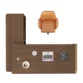 Top view of ANDERS Executive Desk layout — modern executive desk for office with right return