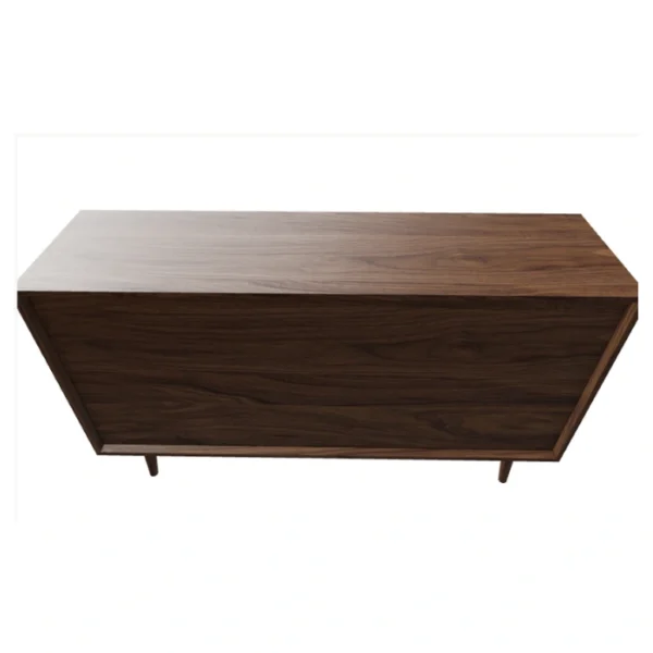 Aurora Dresser - Light walnet (3) upper angled view of light wanut dresser
