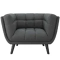 Bestow Upholstered Armchair with plush cushions, elegant upholstery, and stylish seating comfort