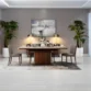 marble top dining set with matching chairs