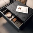Open drawer displaying organized interior space with accessories.