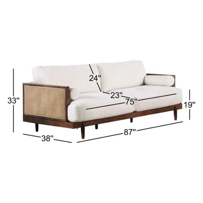 3 seater dimensions.