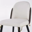 close view of dining chair showing premium upholstery