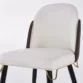 close view of dining chair showing premium upholstery