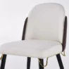 close view of dining chair showing premium upholstery