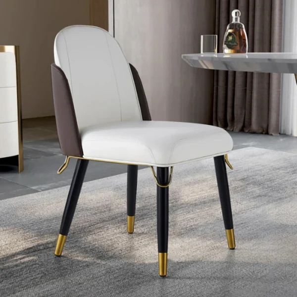Monaco Chair kitchen tufted dining chair in a modern dining room
