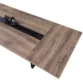Oak Boardroom Table top detail showing wood grain and central cable management panel