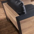 Oak sofa - armchair (2)