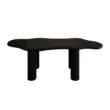 stylish black dining table