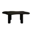 stylish black dining table