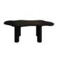 stylish black dining table