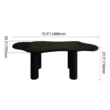 black dining table dimension