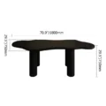 Oaklin Dining Set - Table dimension