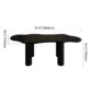 black dining table dimension