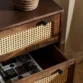 Close-up of open drawer